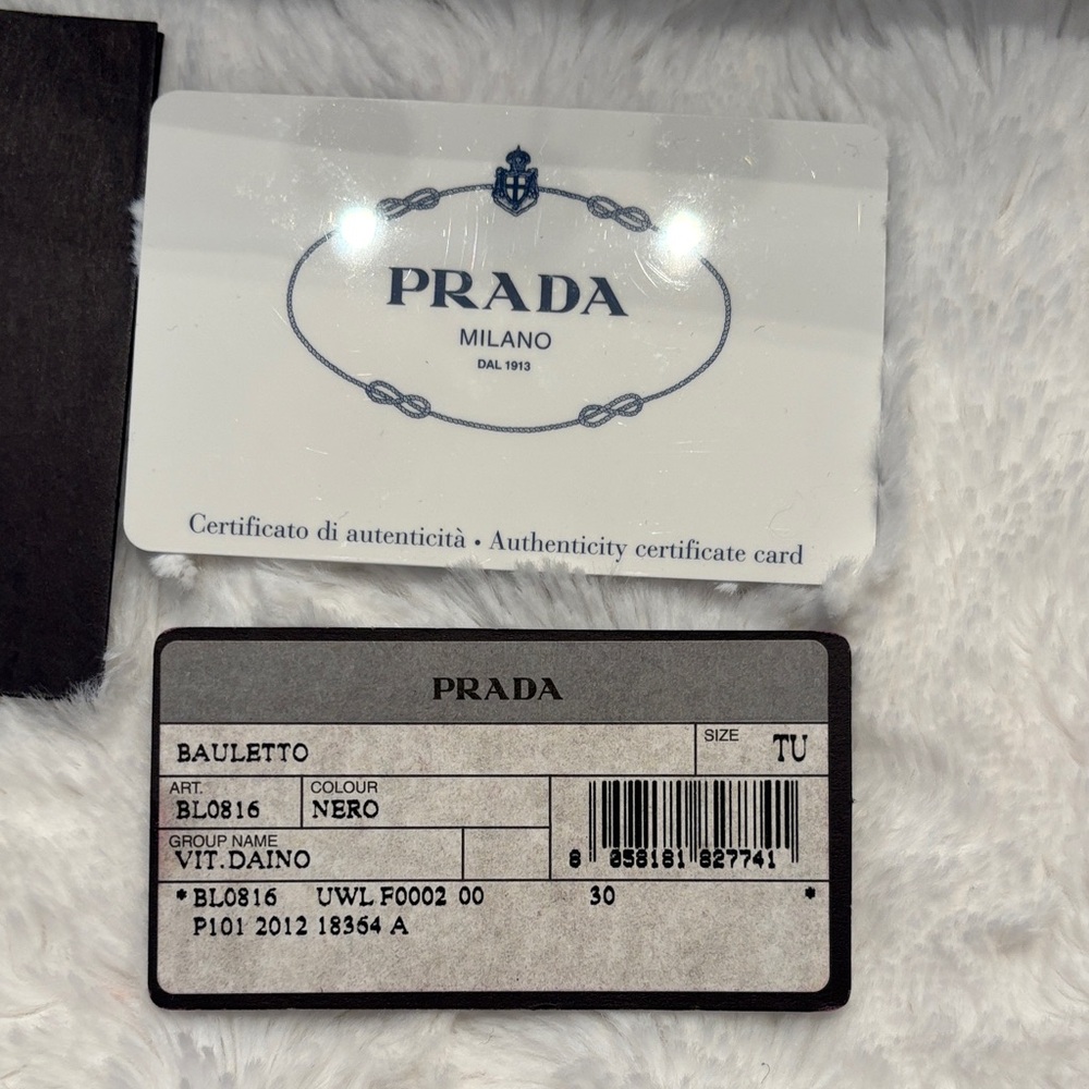 Prada Black Leather Satchel with Gold Accents - Picture 8 of 10